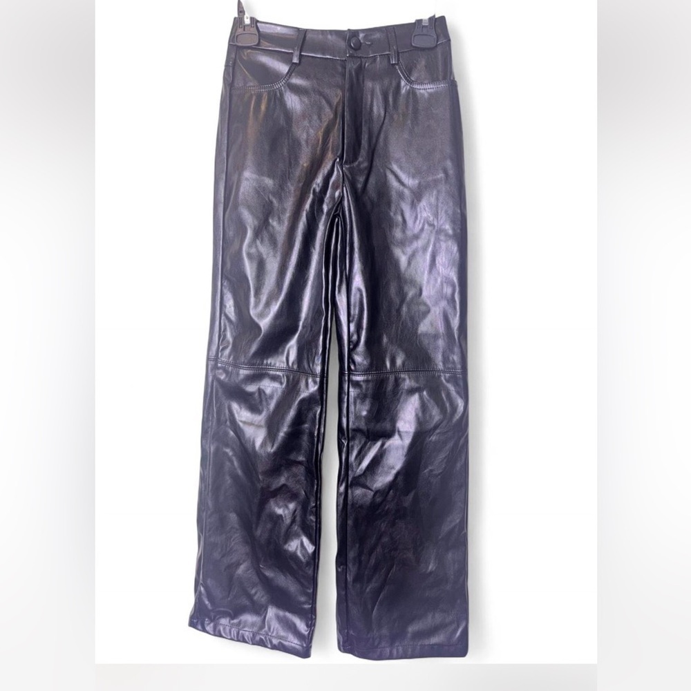 Women's Black Leather Pants (NWT)